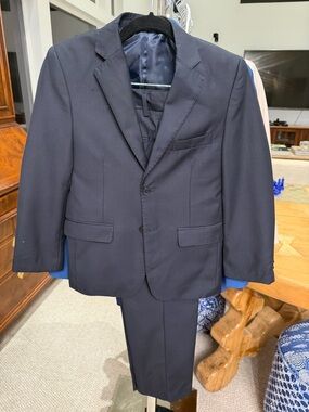 James Morgan boy  Navy Two-Piece Suit - Tailored Blazer & Trousers